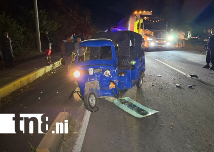 Foto: Colisión en carretera de Granada deja solo daños y una gran lección vial/TN8