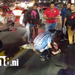 Foto: Accidentes en Managua deja una mujer lesionada y daños/TN8
