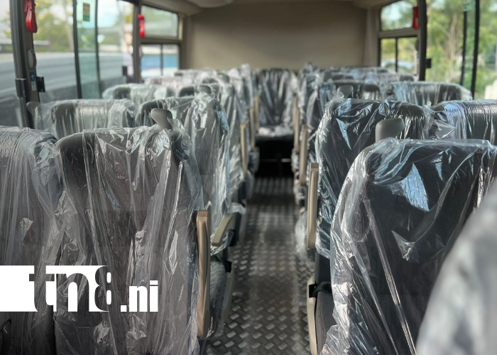 Foto: Nuevos microbuses Yutong modernizan el transporte en Nicaragua / TN8