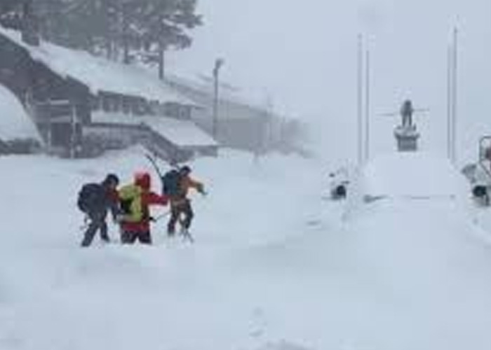 Foto: Dos hospitalizados tras avalancha en montaña de California / Cortesía