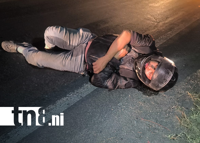 Foto: Motociclista ebrio causa accidente en Estelí y deja heridos/TN8