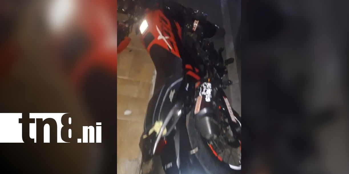Foto: Accidente en Boaco deja joven lesionado en motocicleta/TN8