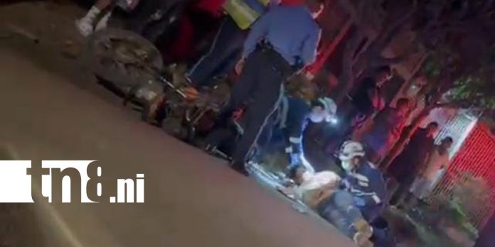 Foto: Joven motociclista sufre grave accidente en Carretera Norte /TN8