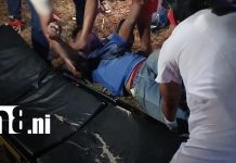 Foto: Motociclista herido tras fuerte accidente en la Panamericana Sur, Nandaime - Rivas/TN8