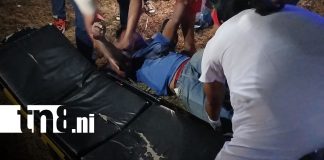 Foto: Motociclista herido tras fuerte accidente en la Panamericana Sur, Nandaime - Rivas/TN8