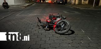 Foto: Motociclista y su esposa resultan heridos en accidente de tránsito en Juigalpa/TN8