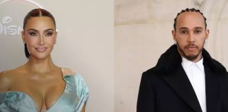 Foto: Kim Kardashian y Lewis Hamilton /cortesía