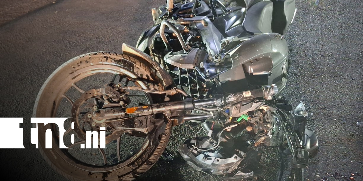 Foto: Accidente en Tipitapa deja motociclista muerto y adolescente herida/TN8