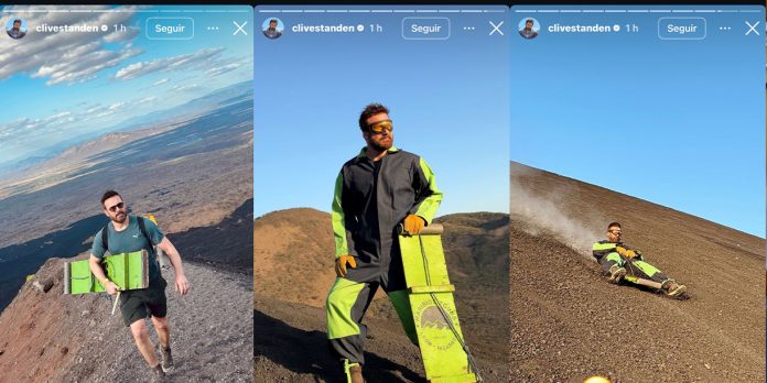 Foto: ¡Ya es Nica! Clive Standen conquista el Cerro Negro / Cortesía