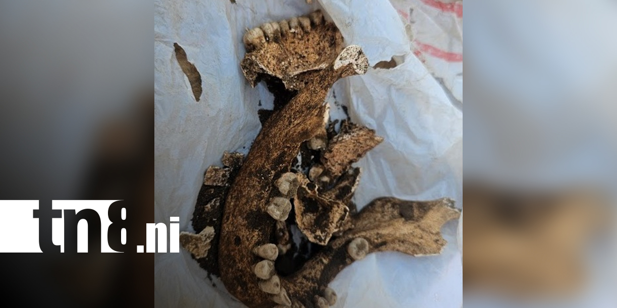 Foto: Hallazgo sorprende en excavación en El Viejo, Chinandega/TN8