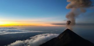 Foto: Volcán de Fuego en Guatemala mantiene alerta por caída de ceniza/Cortesía