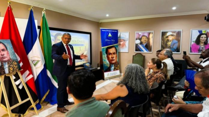 Foto:Nicaragua honra a Rubén Darío en Sudáfrica/Cortesía