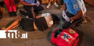 Foto: Dos jóvenes lesionados tras choque frontal en Nagarote /TN8