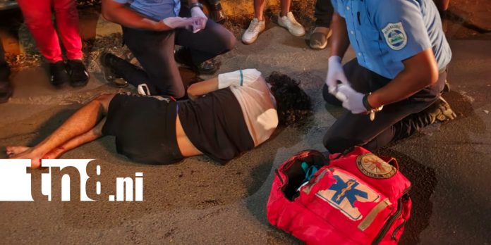 Foto: Dos jóvenes lesionados tras choque frontal en Nagarote /TN8