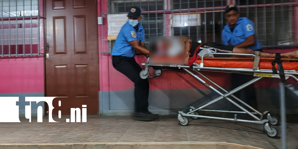 Foto: Dos jóvenes lesionados tras choque frontal en Nagarote /TN8