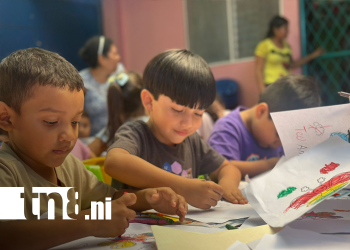 Foto: Niños y niñas disfrutan mañana educativa llena de juegos y aprendizaje en Managua /TN8