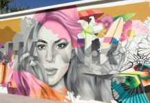 Foto: El mural de Shakira que ya conquista redes sociales /Cortesía