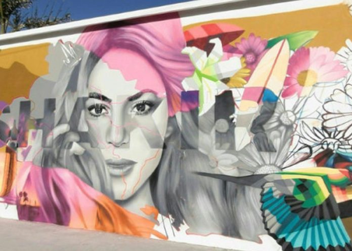 Foto: El mural de Shakira que ya conquista redes sociales /Cortesía