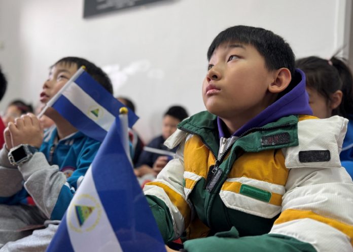 Foto:Embajada de Nicaragua en Beijing recibe a niños de Tianjin/Cortesía