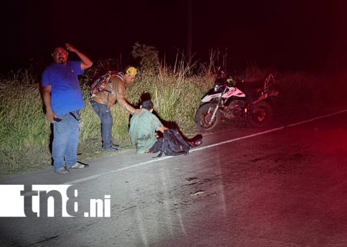 Foto: Accidente en Muy Muy deja motorizado herido tras impacto/TN8