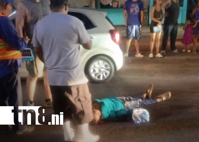 Foto: Atropello en Managua deja a mujer en condición de indigencia/TN8
