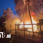 Foto: Incendio arrasa casa que servía como iglesia en Bilwi/TN8