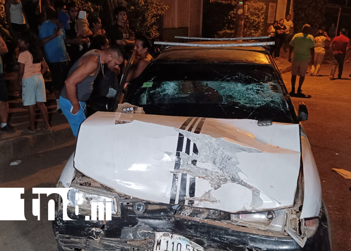 Foto: Conductor en presunto estado de ebriedad atropella a joven en Managua/TN8
