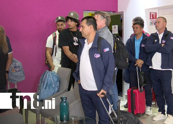 Foto: Béisbol: Cuba llega a Nicaragua para Serie Internacional/TN8