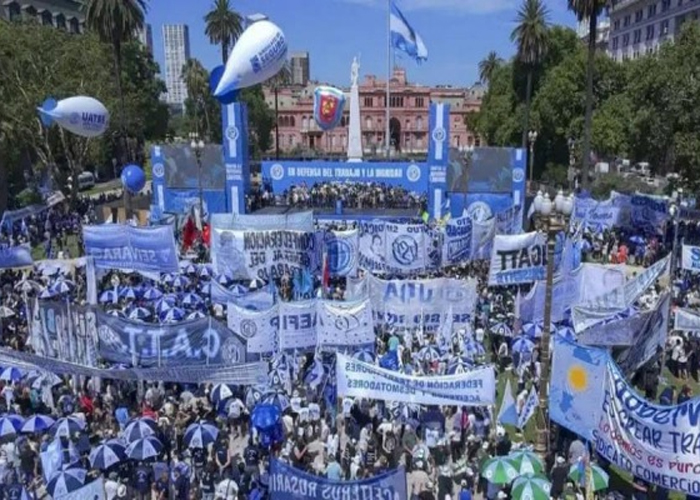 Foto: Huelga nacional en Argentina /cortesía 