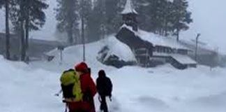Foto: Dos hospitalizados tras avalancha en montaña de California / Cortesía