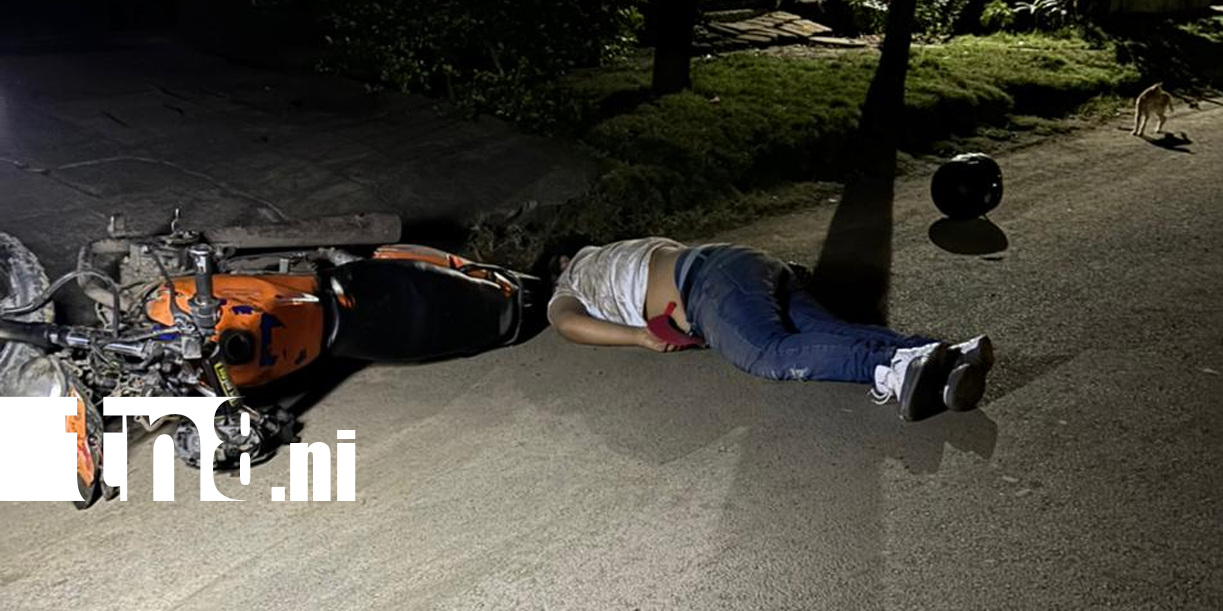 Foto: Joven motociclista sufre grave accidente en Carretera Norte /TN8