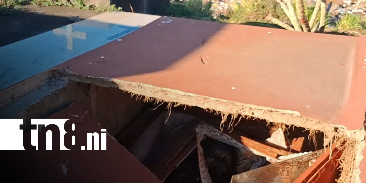 Foto: Colapso de bóvedas en Jinotepe desata alarma y sospechas de profanación / TN8