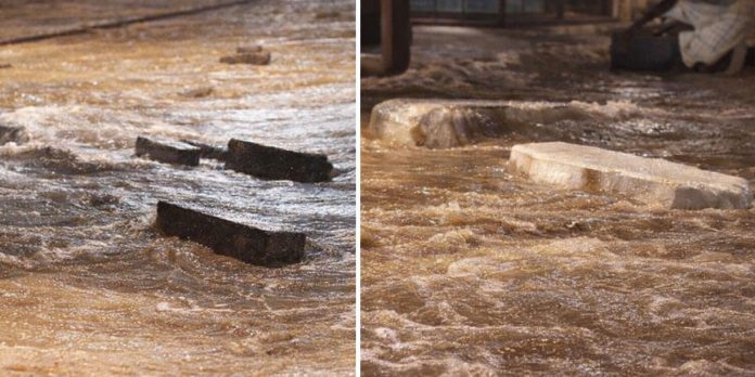 Foto: Brasil registra escenas insólitas: ataúdes en medio del agua/Cortesía
