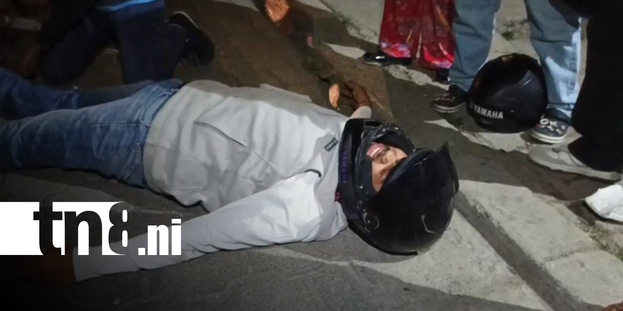 Foto: Motociclista resulta lesionado tras impactar con un perro en Estelí/TN8