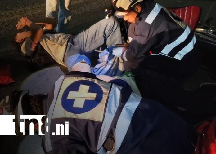 Foto: Jóvenes resultan lesionados en accidente de tránsito en Estelí / TN8