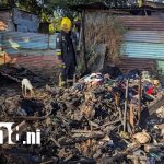 Foto: Voraz incendio deja sin hogar a un adulto mayor y mata a varios perritos en Las Jagüitas/TN8