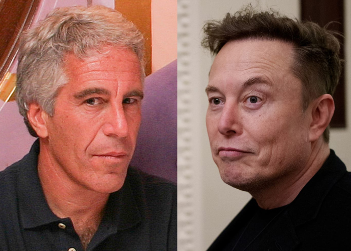 Foto: Elon Musk sobre Epstein /cortesía