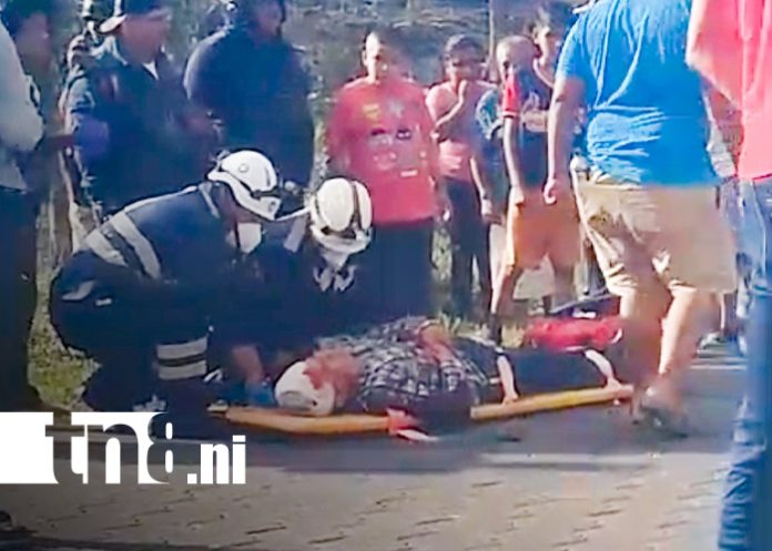 Foto: Accidente en Camoapa deja motociclista gravemente lesionado/TN8