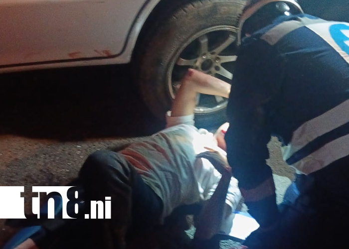 Foto: Conductor en presunto estado de ebriedad atropella a joven en Managua/TN8