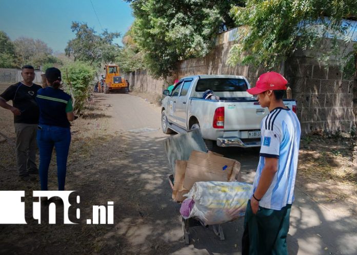 Foto: Alcaldía de Ciudad Sandino sanciona a ciudadano durante jornada de limpieza / TN8