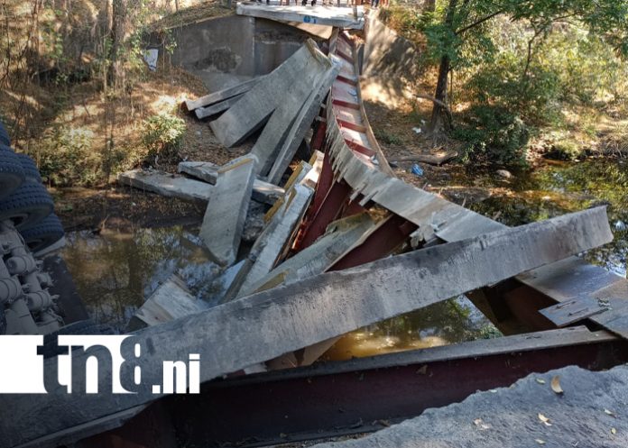 Foto: Cede el puente Galilao y afecta vía clave en el departamento de León / TN8