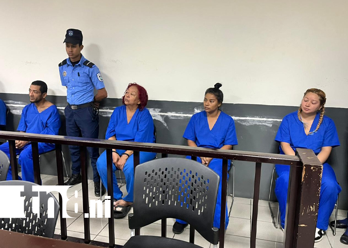 Foto: Imputados por agresión a policías en Managua /TN8