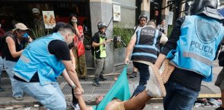 Foto: Represión en Argentina /cortesía