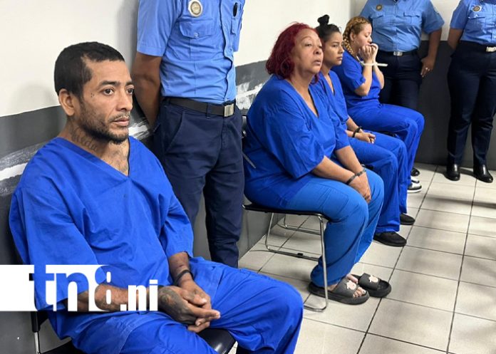 Foto: Imputados por agresión a policías en Managua /TN8