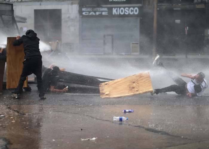 Foto: Represión en Argentina /cortesía