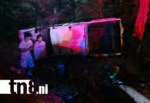 Foto: Accidente vial en Rivas deja seis personas heridas y daños materiales / TN8