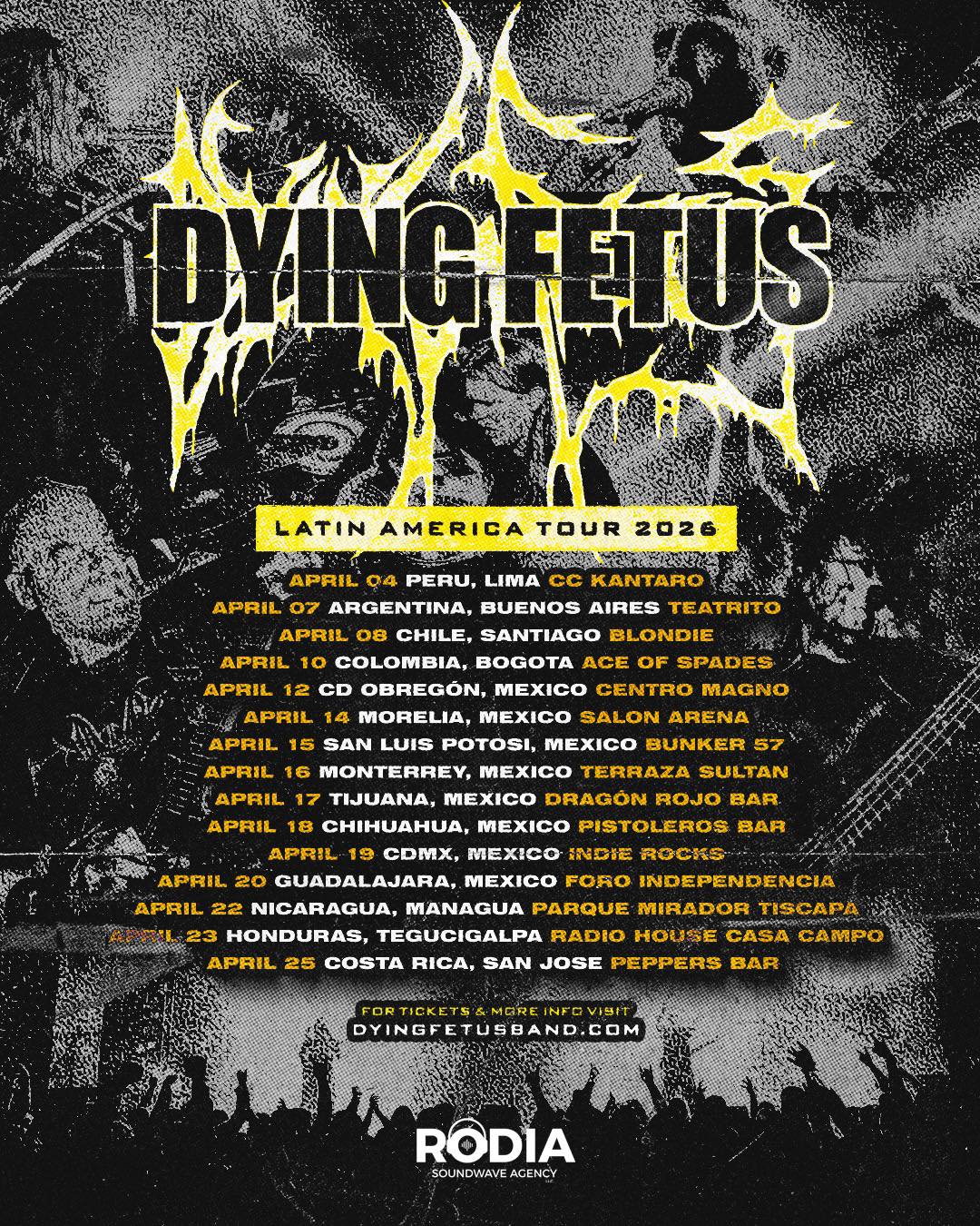 Foto: Dying Fetus confirma concierto en Nicaragua
