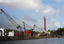 Foto: Megaproyecto vial en Bluefields acelera con maquinaria en ambos lados del río/TN8