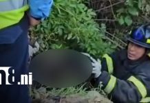 Foto: Motociclista pierde control y cae a un cauce en San Judas/TN8