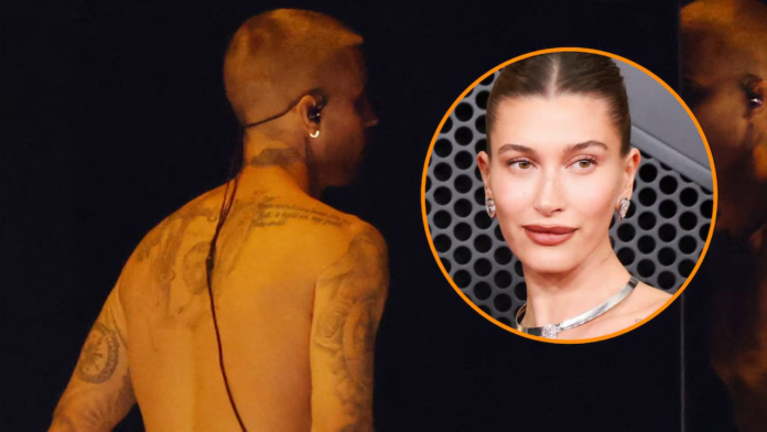 Foto: ¿Justin Bieber se tatuó el rostro de Hailey? El detalle que encendió los Grammy/Cortesía